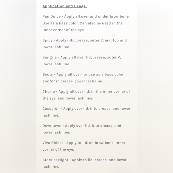 5/75$ CHICA BEAUTY Mini Fiesta Eyeshadow Palette - Picture 6 of 15